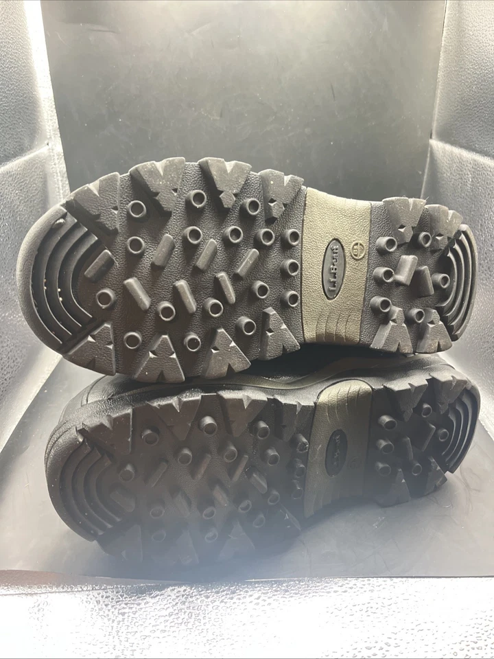 Bota de nieve LL Bean Bigelow negra aislada para clima frío con cordones talla 5 Foto 2 de 4