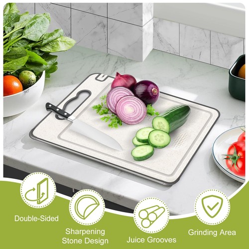Stainless Steel Cutting Boards for KitchenDouble Sided Chopping BoardMetal Cut - Picture 7 of 7