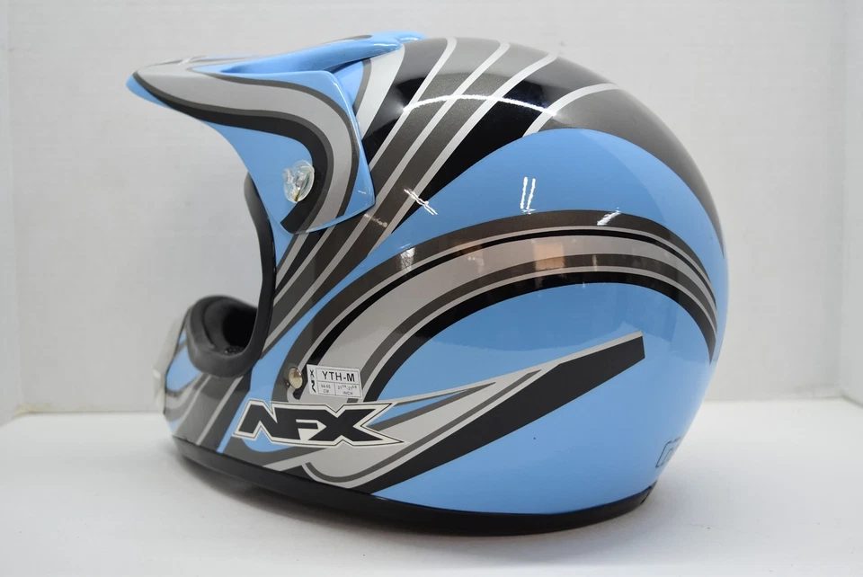 Casco de Motocross AFX FX-86Y Juvenil Medio Azul Niños Cara Completa Nuevo Con Etiquetas Foto 4 de 4