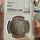 1880 S MORGAN SILVER DOLLAR NGC MS64