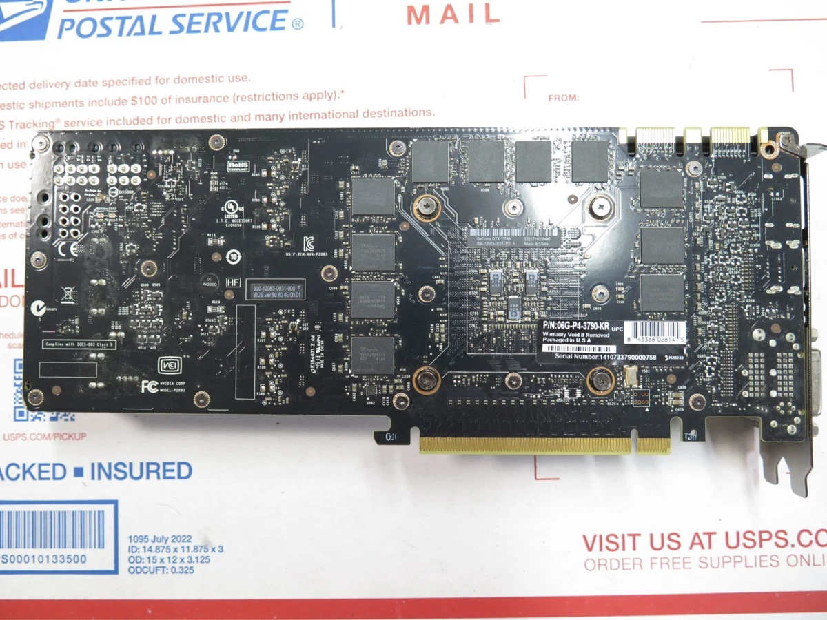 NVIDIA GeForce GTX TITAN 6GB GDDR5 Computer Graphics Cards for