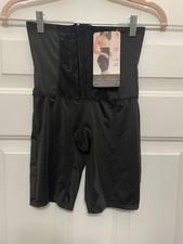 Prima Valentina Long Leg Shaper High Waist Shorts Size S Black