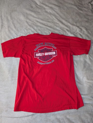 Y2K Vintage Harley Davidson Shirt XLarge HD Chrome Logo - Picture 4 of 8