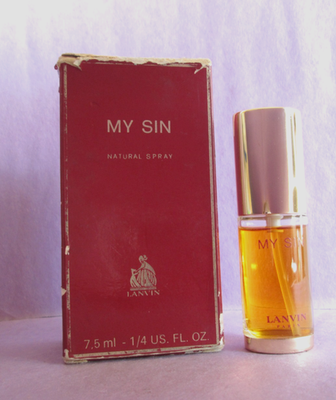 My Sin Lanvin Paris Vintage Pure Perfume 1/4 oz Spray New in Worn