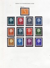 NETHERLANDS; 1967 early Wilhelmina issue fine MINT MNH Unmounted lot of values