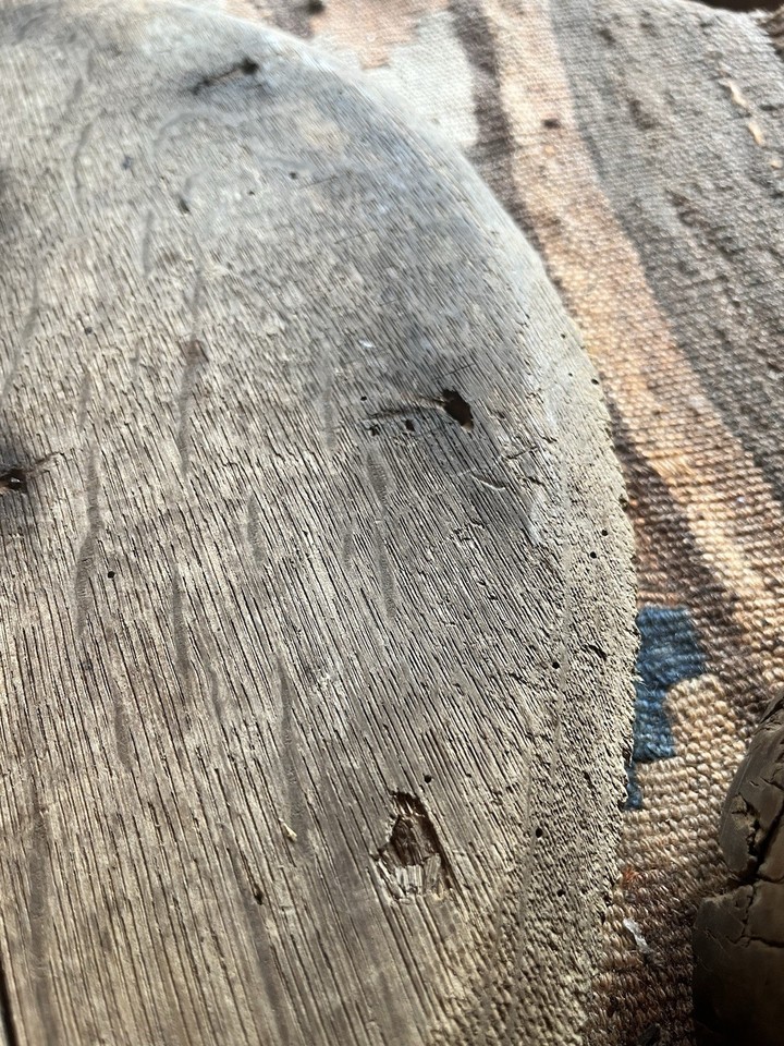 Primitive Old Wooden Table Riser Wonderful Dry Wood Early Cabin Goods ...