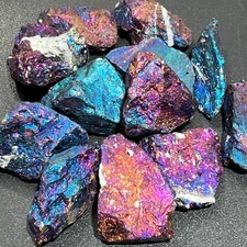 Extra Quality Chalcopyrite Peacock Ore Rough Raw Stones (By The Piece Or Pound)