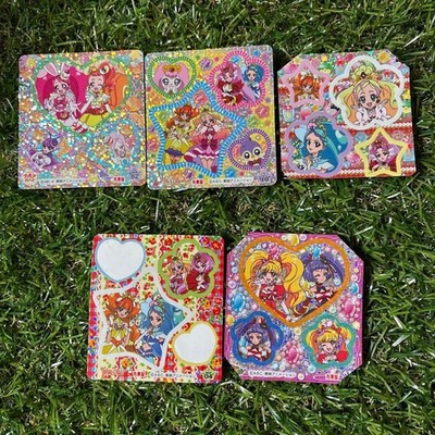 Precure Sticker Lot gebrauchte Blätter mit geschnittenen Ecken seltene Japan ...