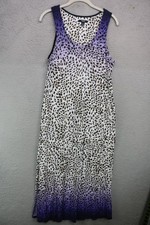 Simply Vera Wang Sleeveless Animal Print Long Nightgown-Small-Whimsigoth