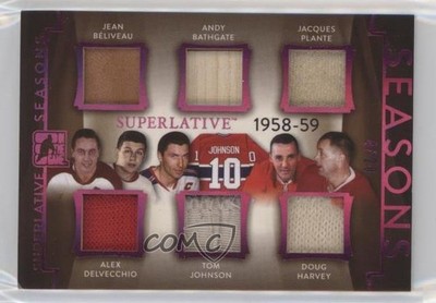 2017 Leaf ITG Superlative Seasons Magenta Spectrum Foil /20 Jean Beliveau ht1