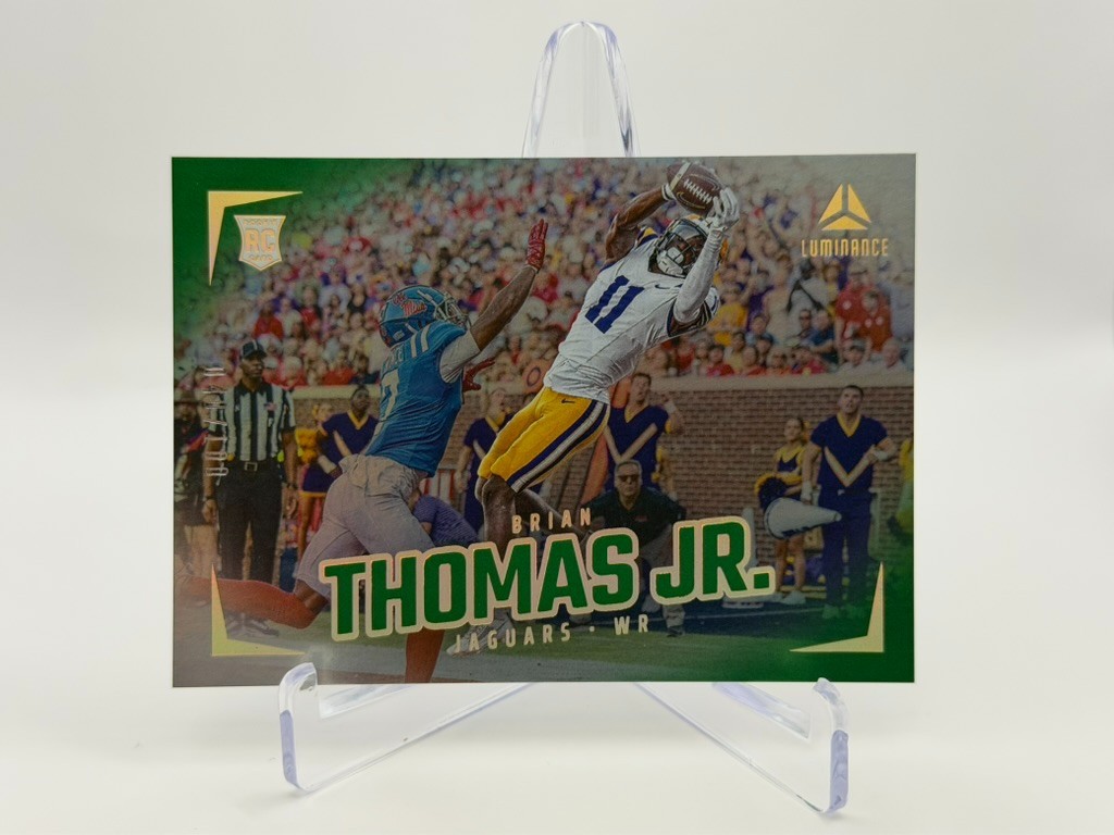 2024 Panini Luminance Brian Thomas Jr. Rookie Green /100 Jaguars MINT #184 SP