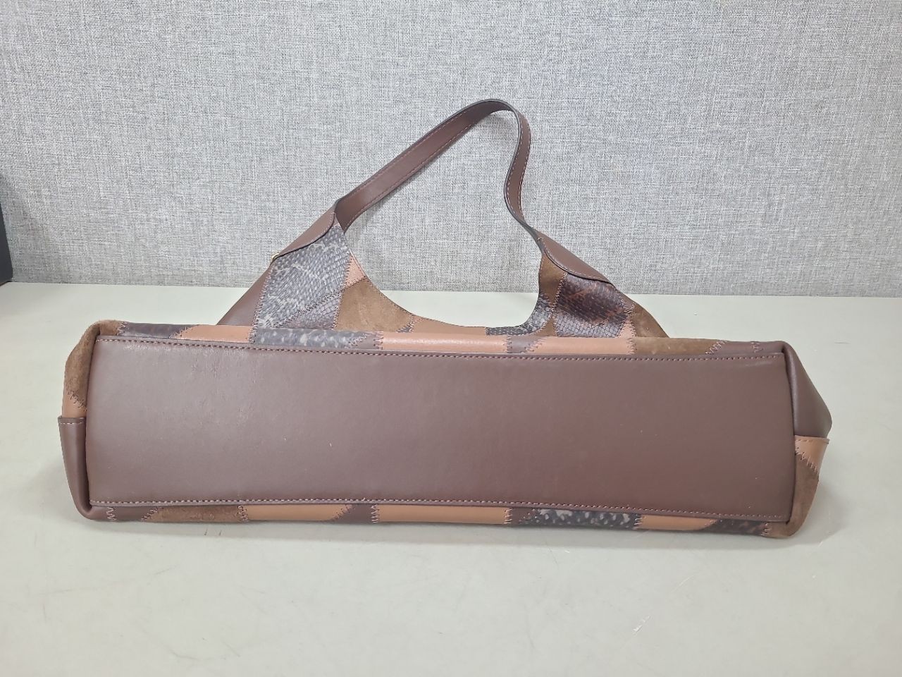 Coach Brown Leather/Suede Patchwork Large Hobo Bag - image 3