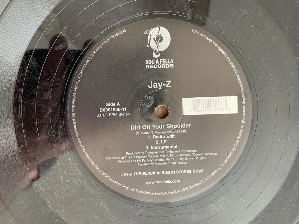 Jay-Z: Dirt Off Your Shoulder/Encore vinyl 12” VG+ 2003 Roc-A-Fella B0001936-11 - Image 4 of 4