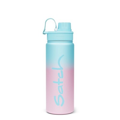 Satch Edelstahl Trinkflasche 0,5 l Light Blue Graffiti