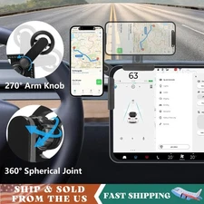 360° Rotating Magnetic Car Phone Holder Mount fr Tesla Model 3/Y/X/ Touch Screen