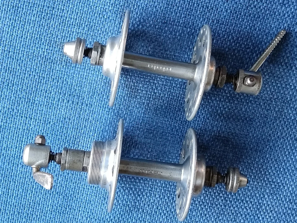 Coppia mozzi ATALA flangia alta 36 H Alluminio Acciaio Bici Corsa Eroica Atala - Immagine 3 di 4