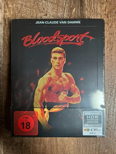 Bloodsport w. Steelbook (4K UHD + Blu-ray, EU Import, Region Free) *NEW/SEALED*