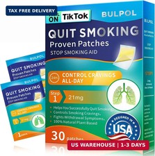 Nicotine Patches Step 1 30 Count , 21mg Stop Smoking Aids Patches, Helping Quit