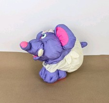 Vintage 1994 Fisher Price Big Things Puffalump 16 Purple Plush Elephant Pillow