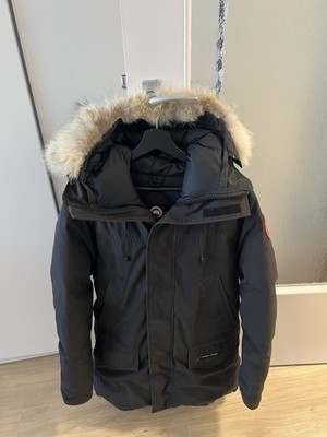 Canada Goose Mens Langford Hooded Parka Fur Trim Size M Excellent Condition!