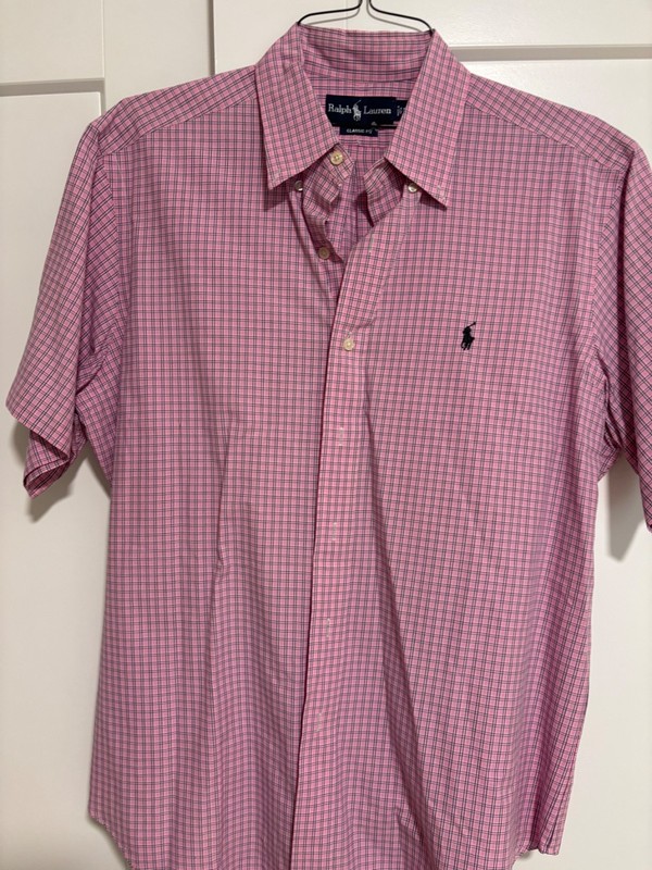 Ralph Lauren Polo Button Down Short Sleeve Shirt, Size L
