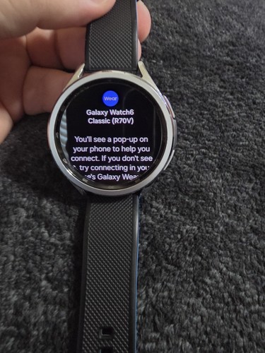 Samsung Galaxy Watch6 Classic 47 mm version BT/Wi-Fi argent - Photo 5 sur 11