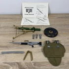 Vintage GI Joe Soldier 7538 Heavy Weapons Set 1967 w/ Chain, Broken M-60 Bipod
