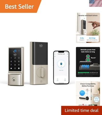 Wi-Fi Enabled C220 Smart Lock: Keyless, AI Fingerprint Access,  Waterproof