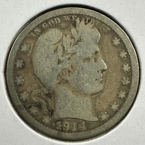 1914-D 25C Barber Quarter (88507)