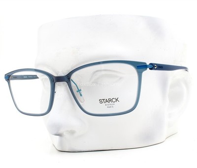 Starck Eyeglasses SH 2059T 0002 Glasses Clear Blue Matte Blue 54mm No Case