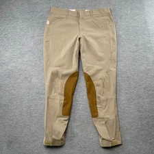 Tailored Sportsman Trophy Hunter Breeches 36 Tan Side Zip English Riding Pants