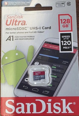 SanDisk 128GB micro SD SDXC Card 100MB/s Ultra 128G Class 10 UHS-1 Full HD Video