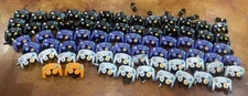 72 Nintendo Official GameCube Controllers Black Platinum Indigo For Parts Repair
