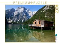 Calvendo Puzzle FischerhüTte Am Pragser Wildsee | 2000 Teile Lege-GrößE 90X67Cm
