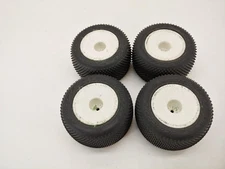 4x Jconcepts Pin Downs 3163 1/10 Stadium Truck Tires on 12mm Hex Wheels Used