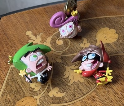 Nickelodeon Nicktoons The Fairly Odd Parents Viacom Collectible Mini Figures Lot