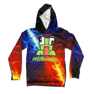 Unspeakable Tie Dye Pullover Hoodie Pocket YouTuber Gamer Logo Merch Youth XS
