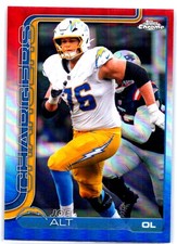 2025 Topps Chrome #157 Joe Alt Red White and Blue Refractor