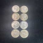1965-1968 Kennedy Silver Half  Dollars 40% Coins Lot Of 8