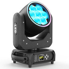 6pcs LED Zoom 280W Moving Head Stage Lights RGBW Wash Lighting Party DJ Disco