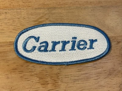 Vintage HVAC Carrier Brand AC Cooling Heating Mechanical Company Patch