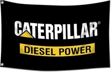 ENMOON Cat Diesel Power Flag Banner 3x5Ft Garage Shop Wall Decor