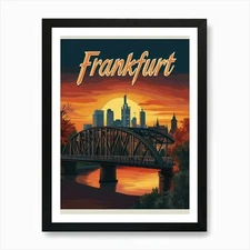 Aihrgdesign A Mid Century Modern Tr Framed Wall Art Poster Canvas Print Picture