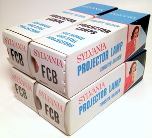 Lot Of 4 Fcb Sylvania Projector Lamps Bulbs 600w 120v 75 Hrs Nos Image Is Loading Lot Of 4 Fcb Sylvania Projector Lamps Bulbs