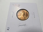 1958 Lincoln Wheat Penny Gem Uncirculated Vibrant Red Color