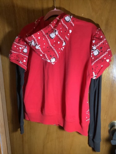 Betty Boop Full Zip Thermal Cotton Hoodie XXL 19 ~ Junior - Picture 10 of 10