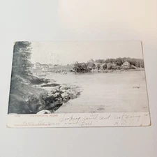 Postcard: RPPC - Southporth Maine - Down River From Bath - 1906