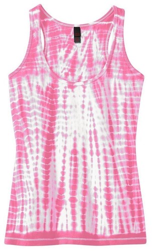4 PACK Ladies Tie Dye Yoga Racerback Style Cotton Tank Top - Picture 2 of 14
