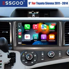 Android 14 Apple CarPlay Car Radio Stereo GPS Navi For Toyota Sienna 2011-2014