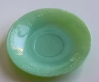 Fire King Jadeite Sheaves of Wheat saucer vintage Jade milk glass